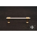 RK International - 3 1/2'' c/c Swirl Pull - Satin Nickel,Brass