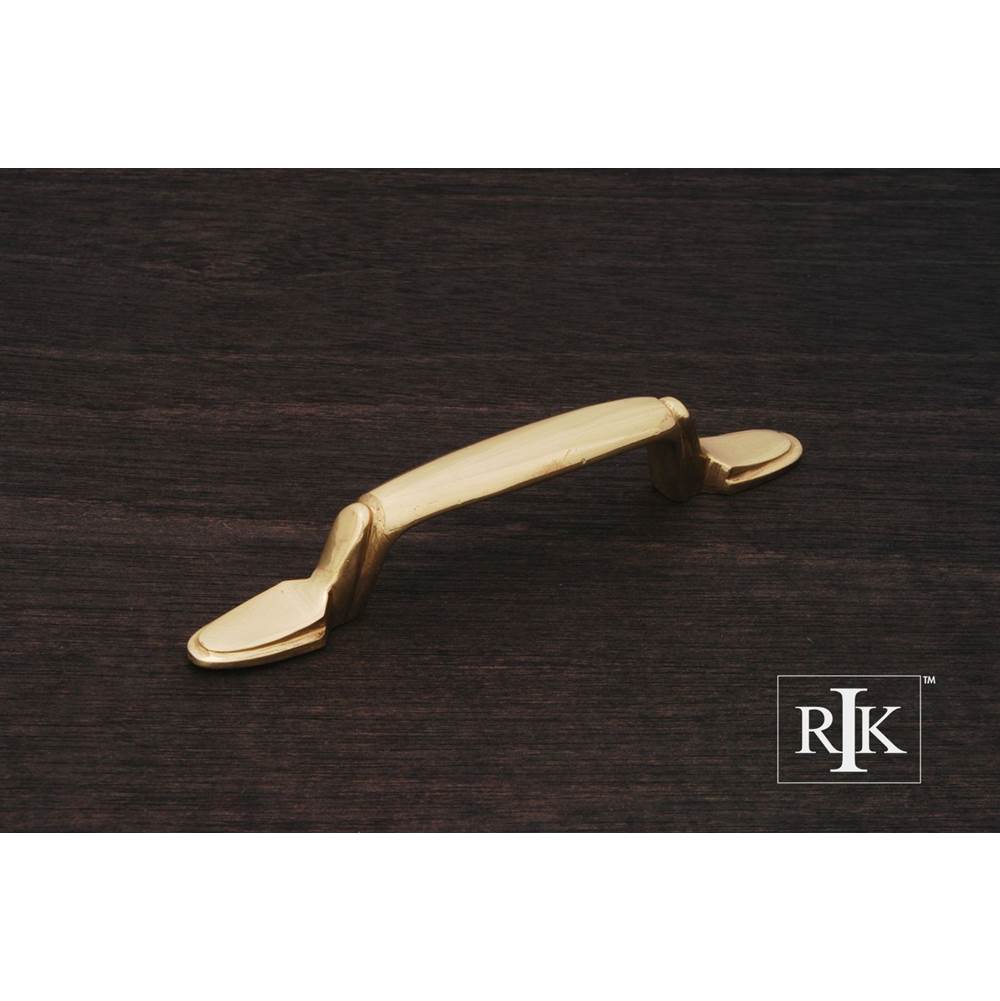 RK International - Lined Flat Foot Bow Pull - Polished Brass