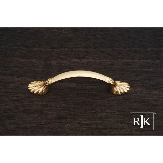 RK International - Lines  at  End Pull - Polished Brass