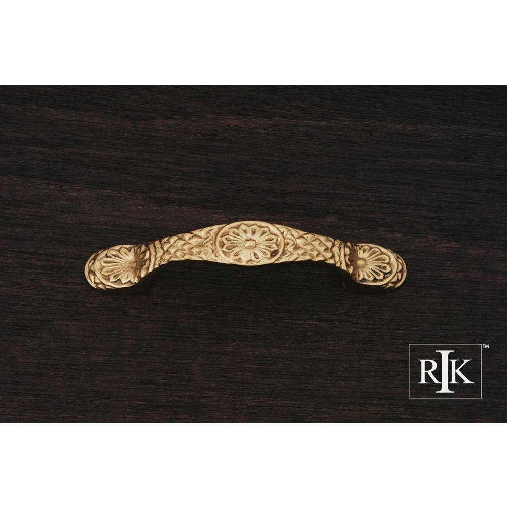 RK International - Flowery Ornate Pull - Polished Brass