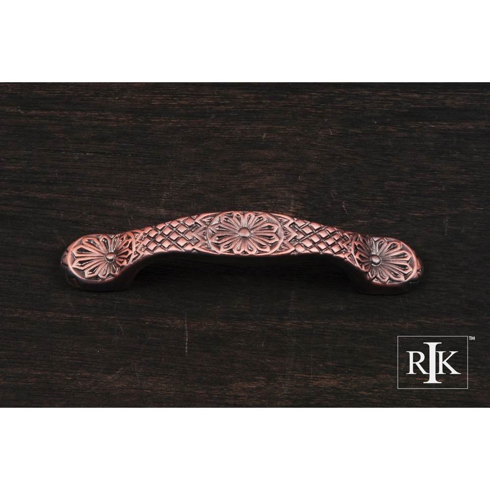RK International - Flowery Ornate Pull - Distressed Copper