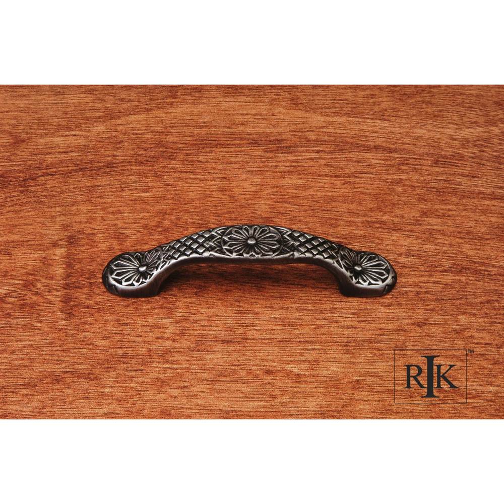 RK International - Flowery Ornate Pull - Distressed Nickel