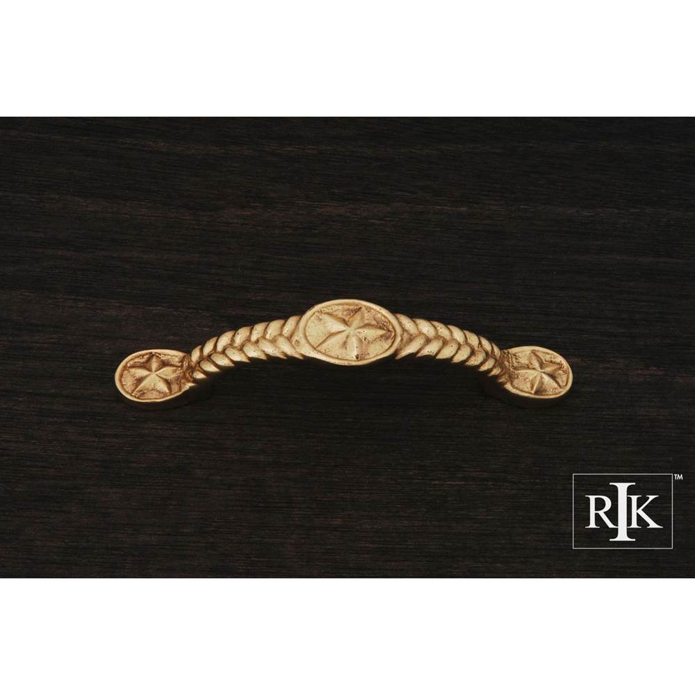 RK International - Rugged Texas Star Pull - Polished Brass