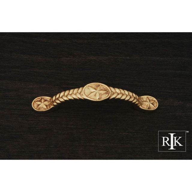 RK International - Rugged Texas Star Pull - Polished Brass