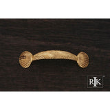 RK International - Shell  at  Ends Pull - Polished Brass