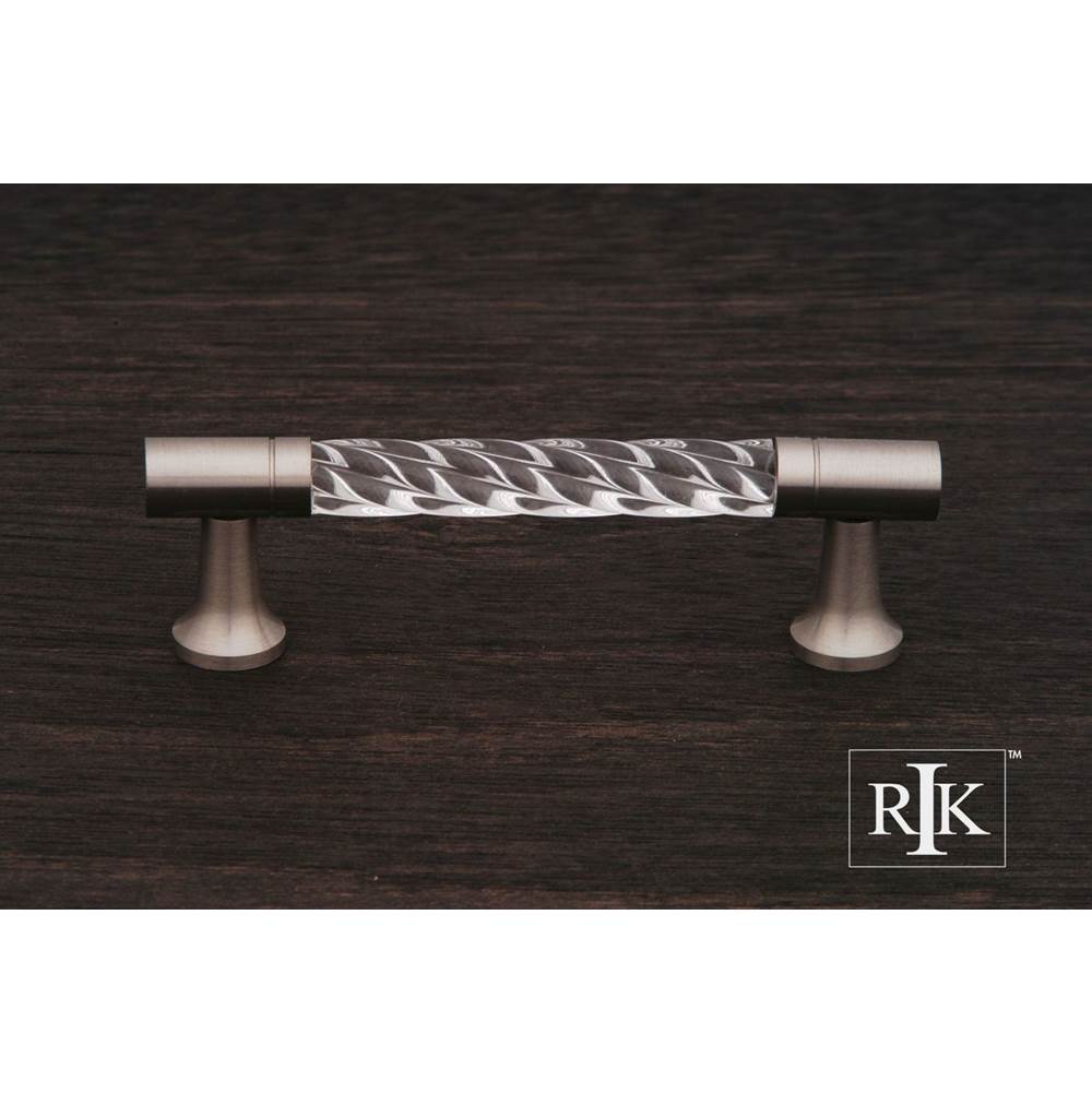 RK International - Acrylic Swirl Pull - Satin Nickel