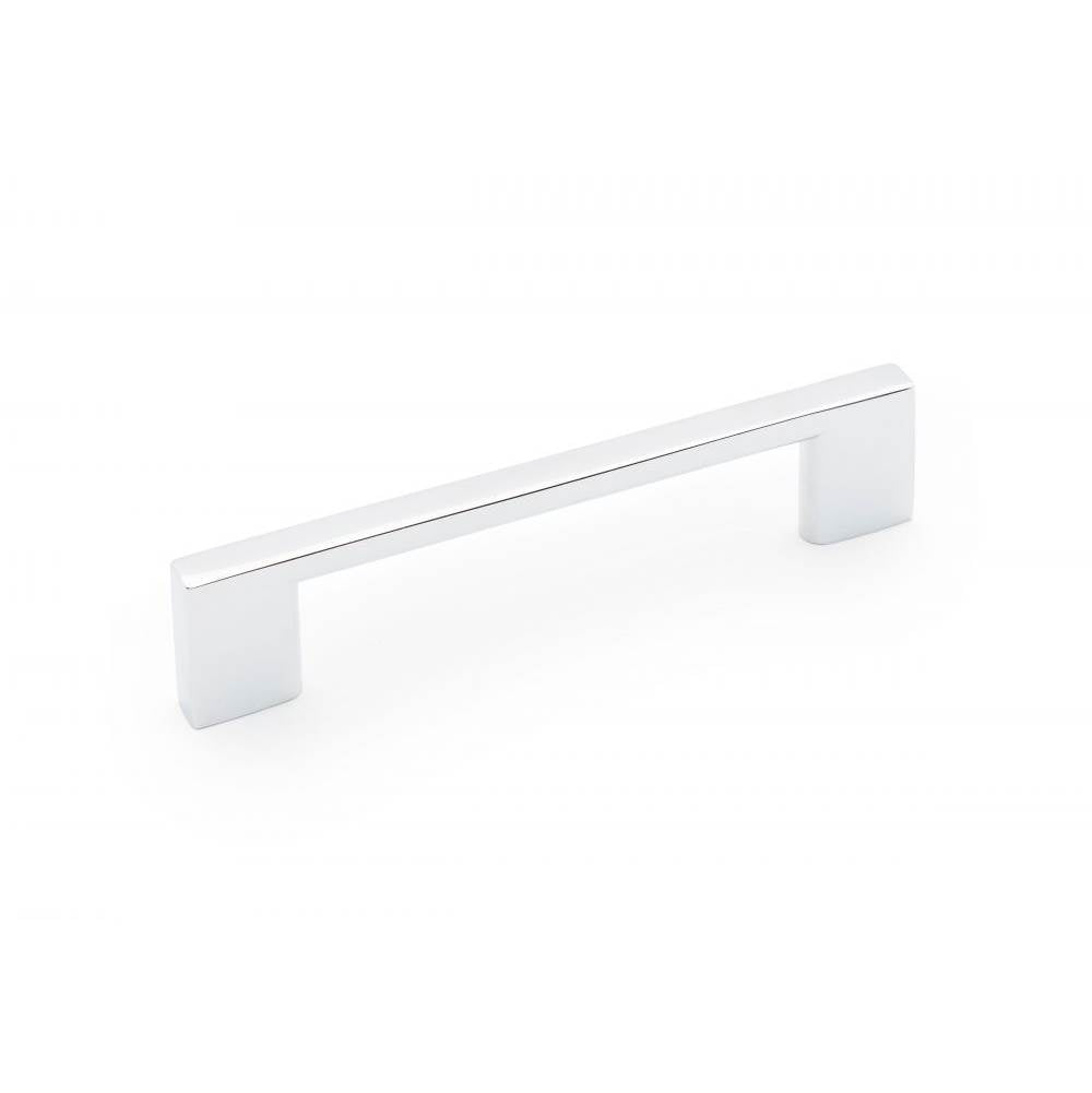 RK International - 96mm c/c Square Box Rail Bar Pull - Polished Chrome