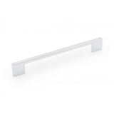 RK International - 160mm c/c Square Box Rail Bar Pull - Polished Chrome