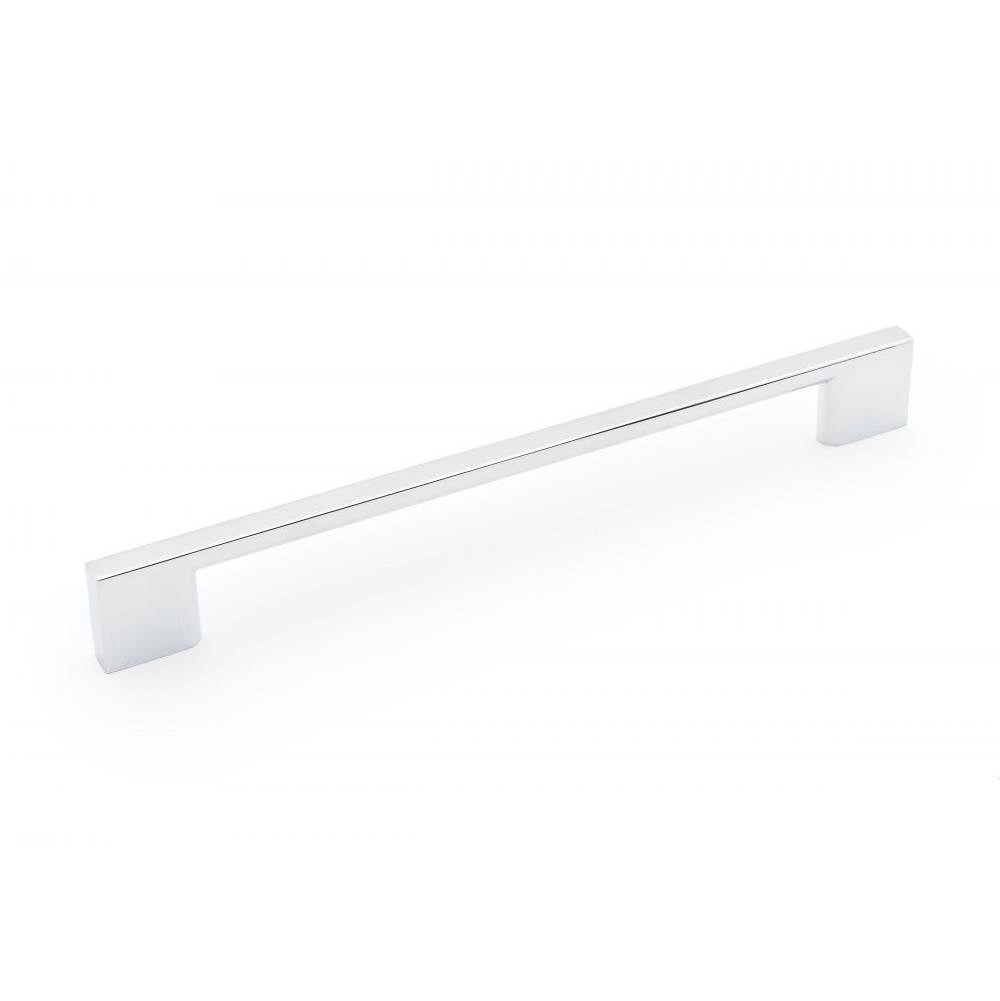 RK International - 192mm c/c Square Box Rail Bar Pull - Polished Chrome