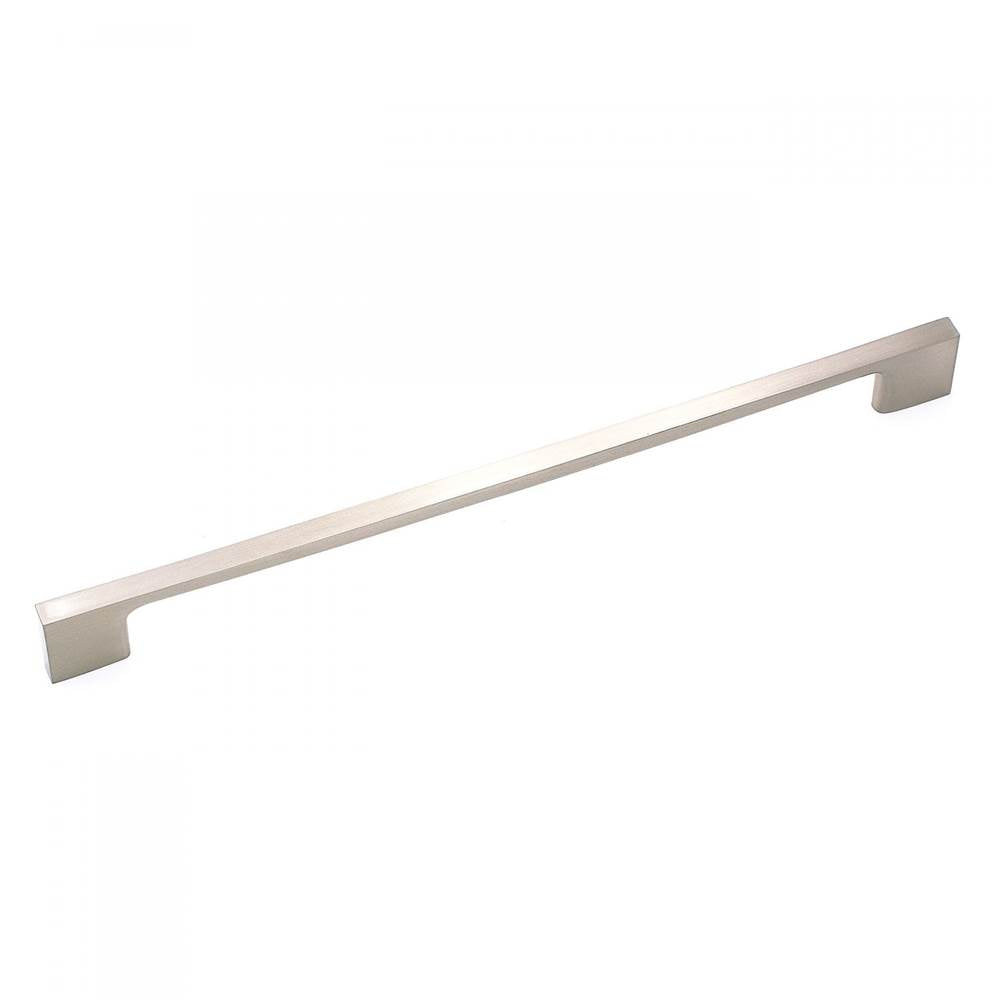 RK International - 256mm c/c Square Box Rail Bar Pull - Satin Nickel