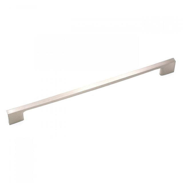 RK International - 256mm c/c Square Box Rail Bar Pull - Satin Nickel