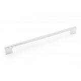 RK International - 256mm c/c Square Box Rail Bar Pull - Polished Chrome