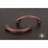 RK International - Deco-Leaf Bow Pull - Distressed Copper
