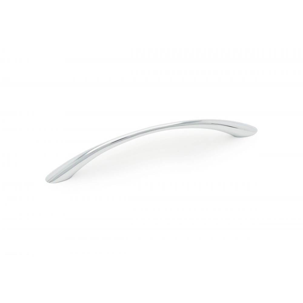 RK International - 128mm c/c Curved Pull - Polished Chrome