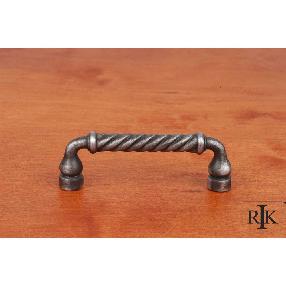 RK International - 3'' c/c Twisted Pull - Distressed Nickel