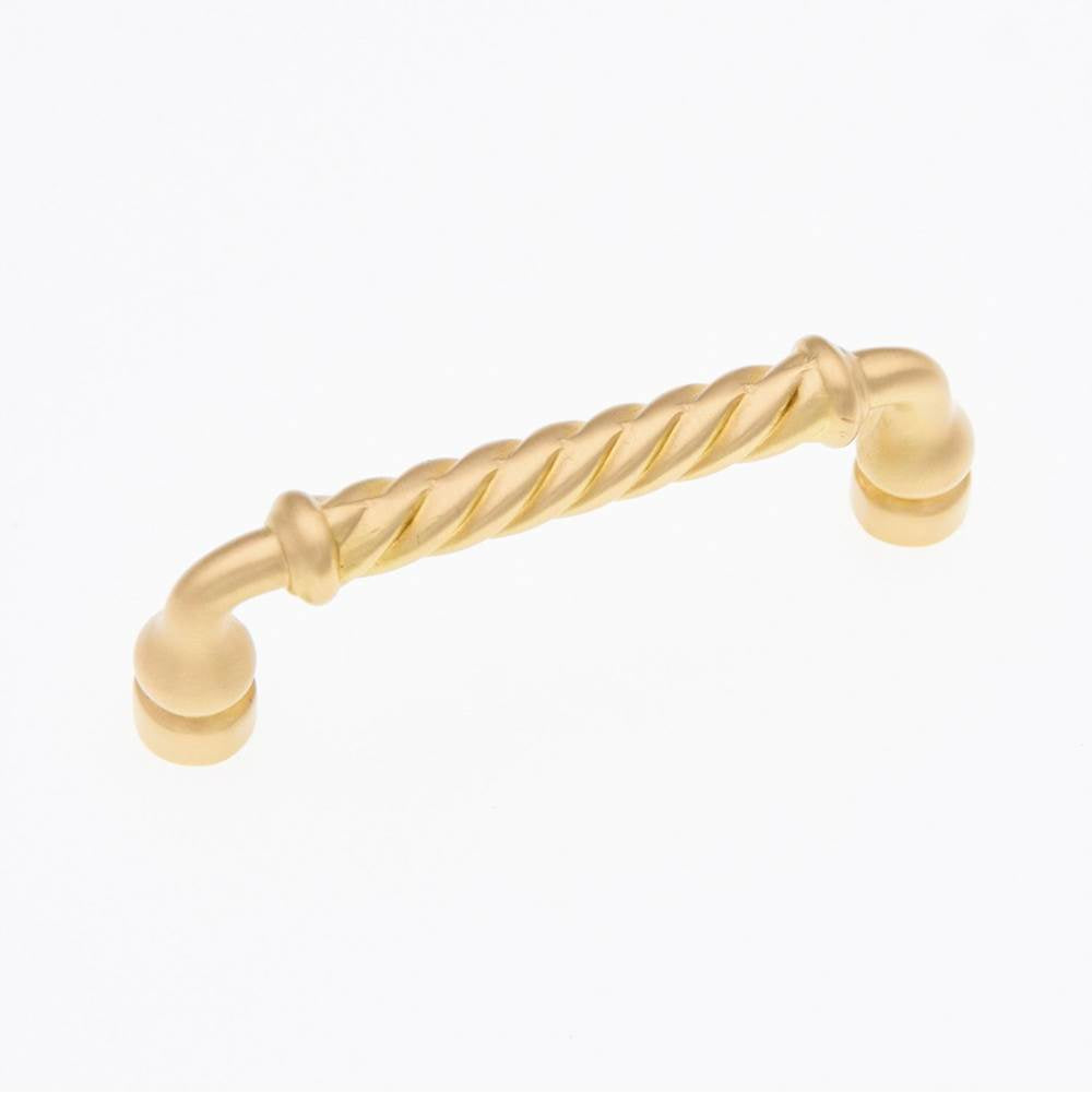 RK International - 3'' c/c Twisted Pull - Satin Brass