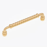RK International - 5'' c/c Twisted Pull - Satin Brass