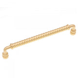 RK International - 8'' c/c Twisted Pull - Satin Brass