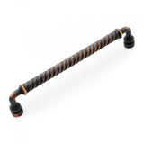 RK International - 8'' c/c Twisted Pull - Valencia Bronze