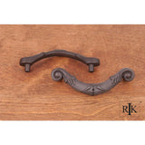 RK International - 3 1/2'' c/c Ornate Curved Drop Pull - Oil Rubbed Bronze