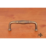 RK International - 3'' c/c Barrel Middle Pull - Antique English