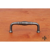 RK International - 3'' c/c Barrel Middle Pull - Distressed Nickel