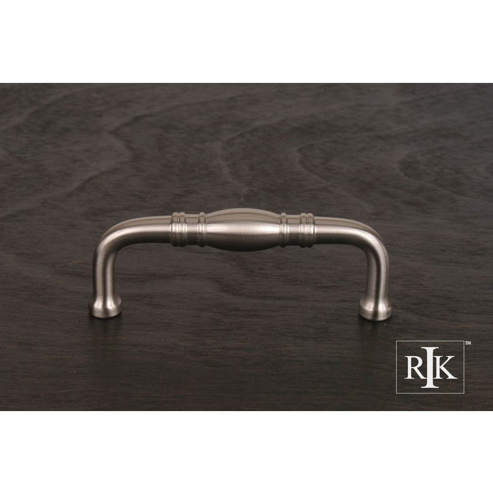 RK International - 3'' c/c Barrel Middle Pull - Satin Nickel