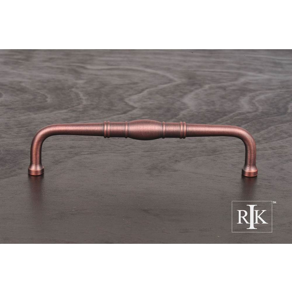 RK International - 5'' c/c Barrel Middle Pull - Distressed Copper