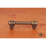 RK International - 3'' c/c Distressed Rod with Swirl Ends Pull - Antique English