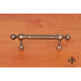RK International - 3'' c/c Plain Pull with Decorative Ends - Antique English