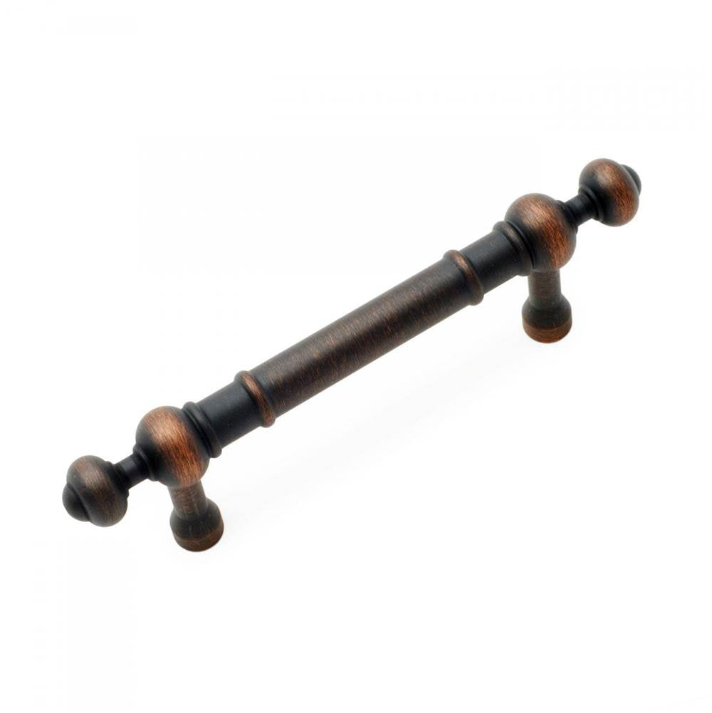 RK International - 3'' c/c Plain Pull with Decorative Ends - Valencia Bronze