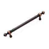 RK International - 5'' c/c Plain Pull with Decorative Ends - Valencia Bronze