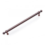 RK International - 8'' c/c Plain Pull with Decorative Ends - Distressed Copper