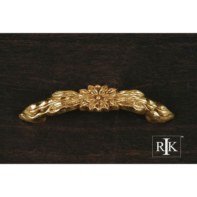 RK International - Flower Pull - Polished Brass