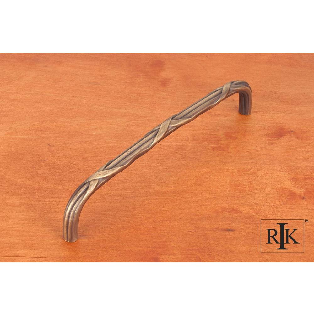RK International - 8'' c/c Lines and Crosses Pull - Antique English