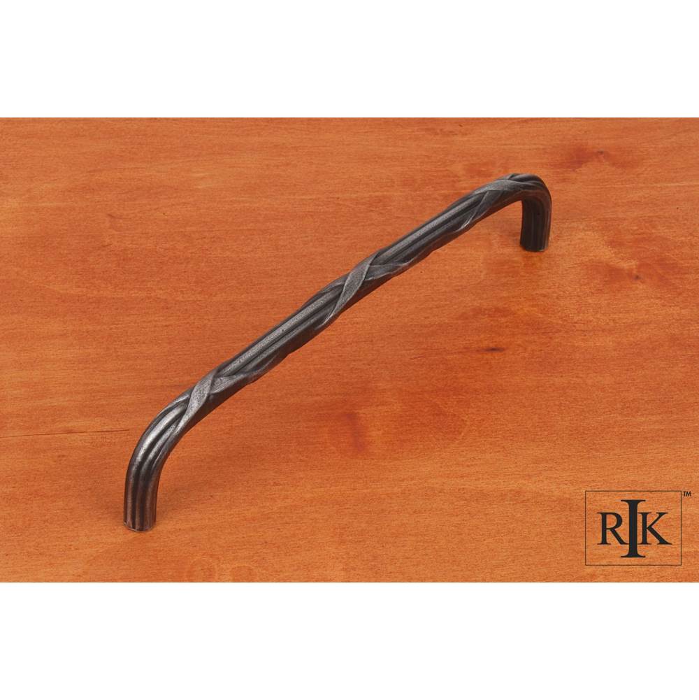 RK International - 8'' c/c Lines and Crosses Pull - Distressed Nickel