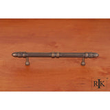 RK International - 5'' c/c Lined Rod Pull with Petals  at  End - Antique English