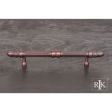 RK International - 5'' c/c Lined Rod Pull with Petals  at  End - Distressed Copper