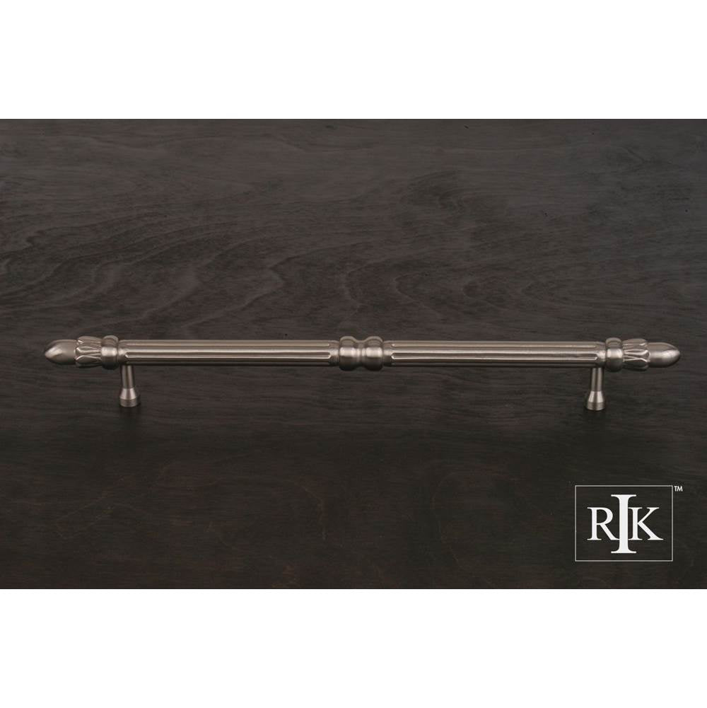 RK International - 8'' c/c Lined Rod Pull with Petals  at  End - Satin Nickel