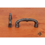 RK International - 3'' c/c Bow Pull with Petals and Solid Line - Distressed Nickel