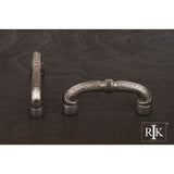 RK International - 3'' c/c Bow Pull with Petals and Solid Line - Satin Nickel
