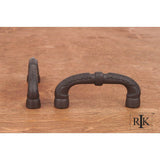 RK International - 3'' c/c Bow Pull with Petals and Solid Line - Oil Rubbed Bronze