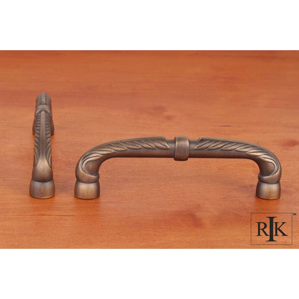 RK International - 5'' c/c Bow Pull with Petals and Solid Line - Antique English