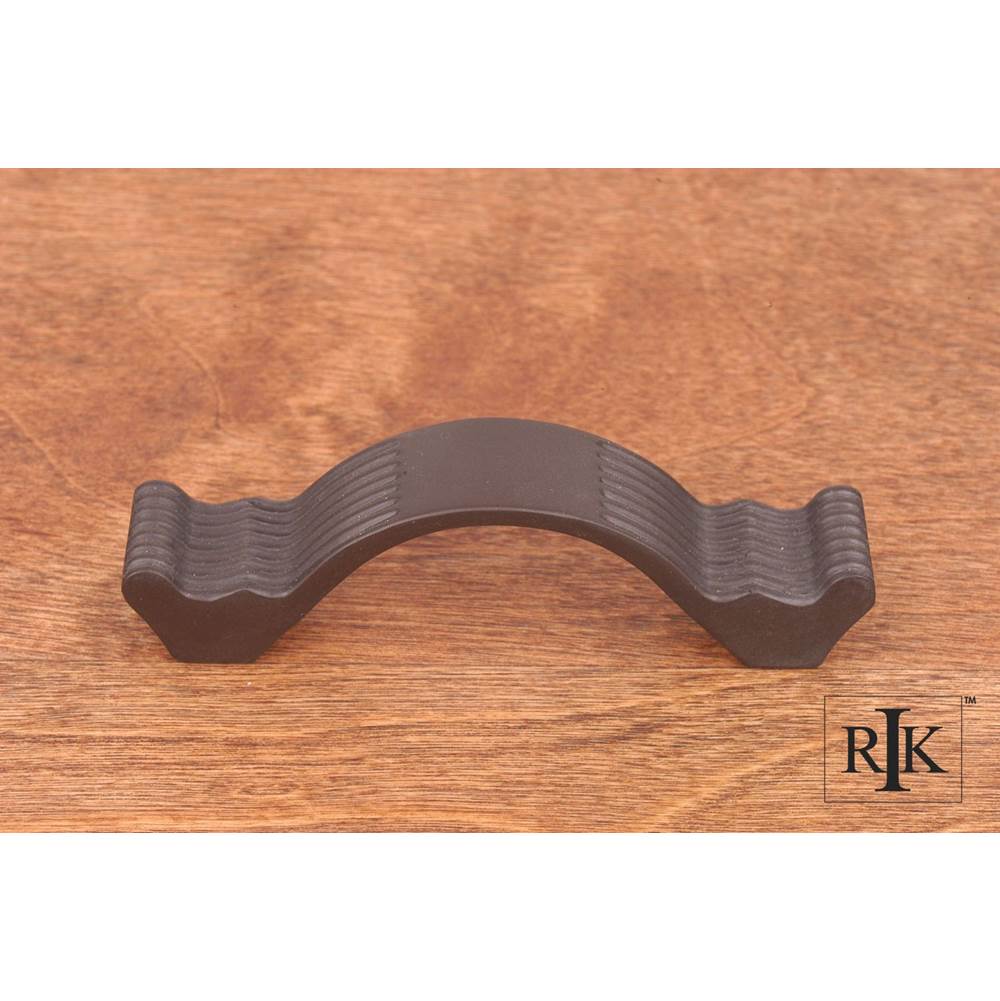 RK International - 3'' c/c Wavy Contoured Pull with Lines - Oil Rubbed Bronze