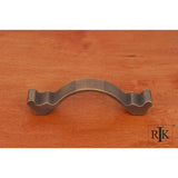 RK International - 3 1/2'' c/c Wavy Contoured Pull with Lines - Antique English