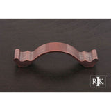 RK International - 3 1/2'' c/c Wavy Contoured Pull with Lines - Distressed Copper