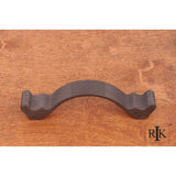 RK International - 3 1/2'' c/c Wavy Contoured Pull with Lines - Oil Rubbed Bronze