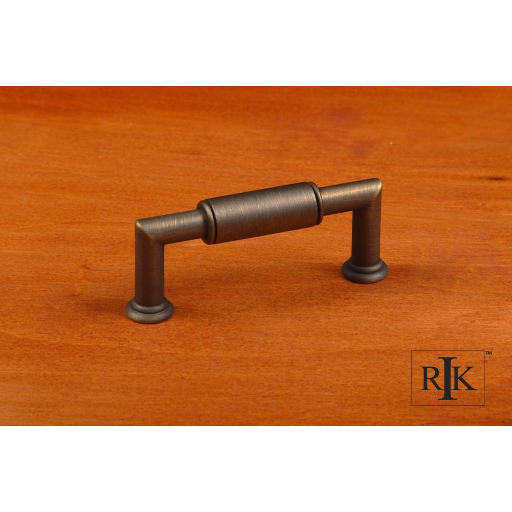 RK International - 3'' c/c Cylinder Middle Pull - Antique English