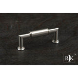 RK International - 3'' c/c Cylinder Middle Pull - Satin Nickel
