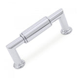 RK International - 3'' c/c Cylinder Middle Pull - Polished Chrome